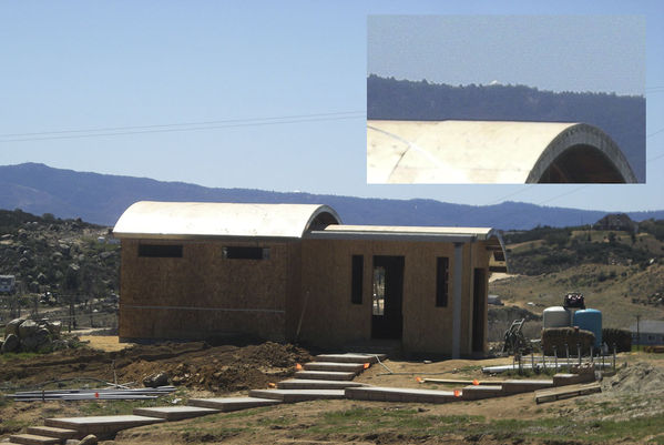 Palomar View with Roof Covered
The dome for the 200" telescope on Mt. Palomar is barely visible in the distance.
