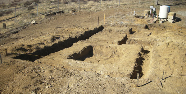 Finished Trenching West View
Completed trenching, looking to the west.
