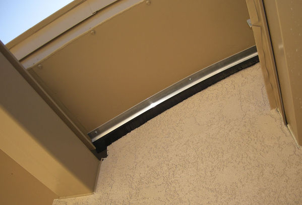Weather Strip -- West
Weather stripping on the west side.  The roof moves to the west.
